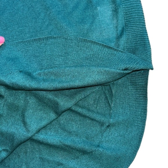 Express NWT Women’s XL Tunic Top Forest Green 3/4 Sleeves Preppy Feminine Classy - Picture 5 of 16